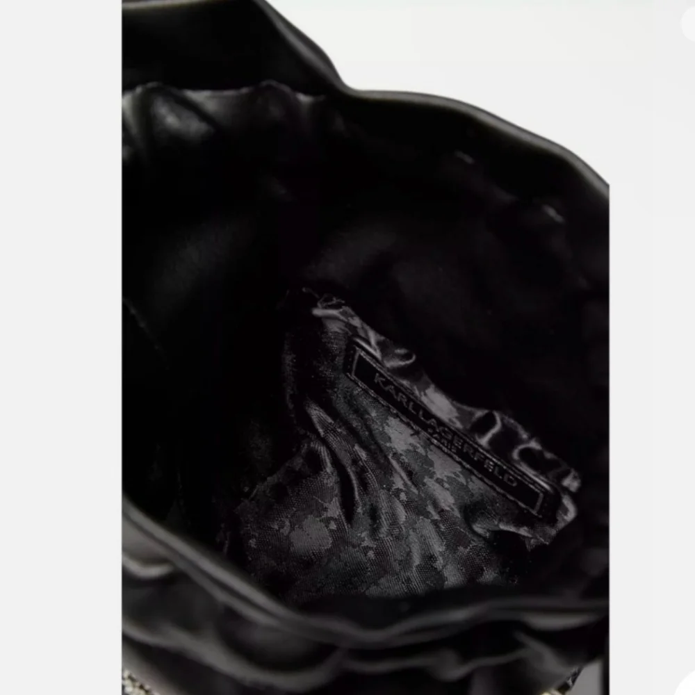 🔹️Karl Lagerfeld🔹️Ikon Small Crossbody Black PVC w/ Crystals Limited Edition
